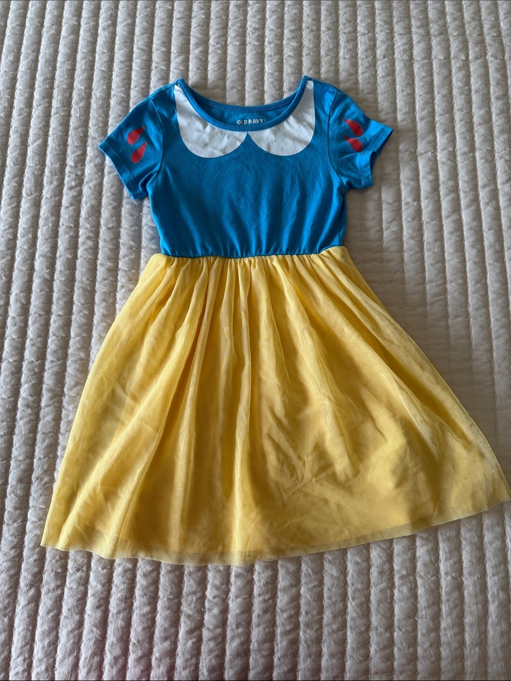 Old Navy Blue Top with Yellow Tulle Skirt Girls' Dress